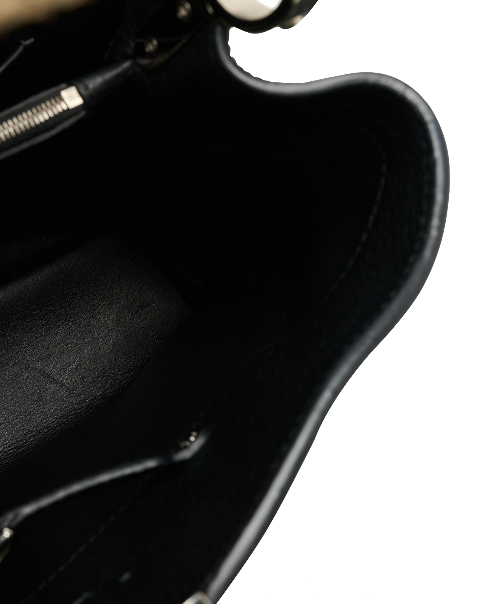 Capucines MM, &pound;2,500, Handbags, Black, Leather/Python, Other view